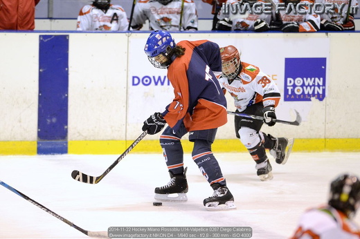 2014-11-22 Hockey Milano Rossoblu U14-Valpellice 0267 Diego Calabresi
